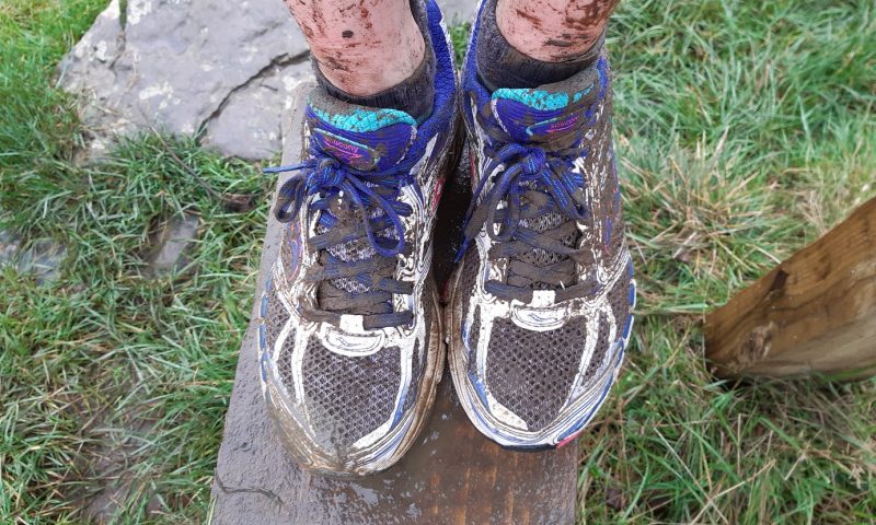 Muddy trainers