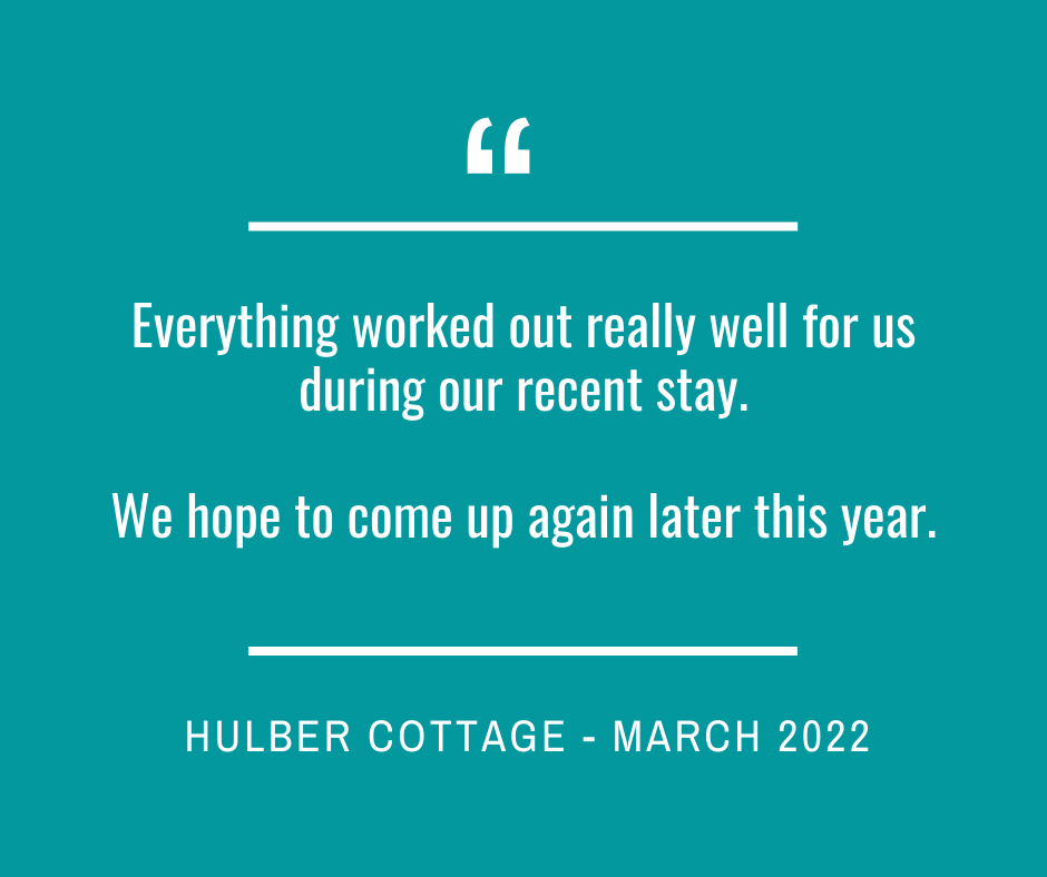 Hulber Cottage - Guest Review